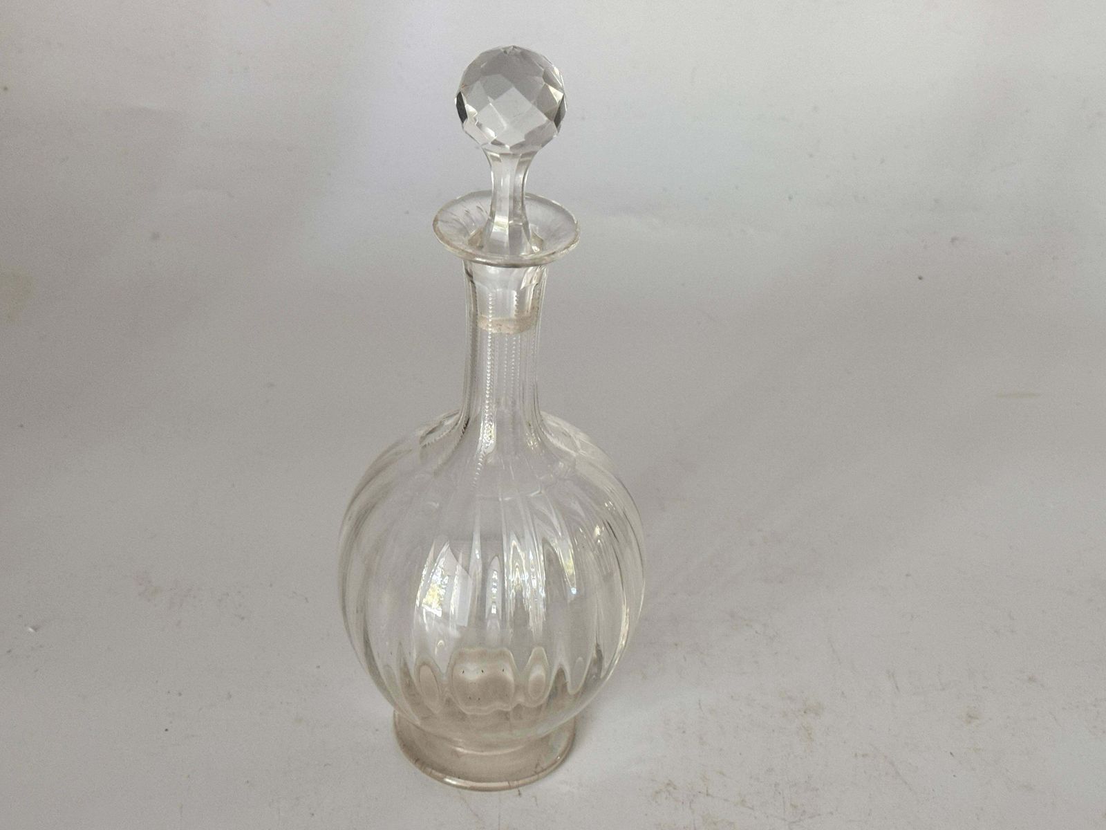 photo furniture Baccarat Style Crystal Rond Perfection Decanter France 20th Century