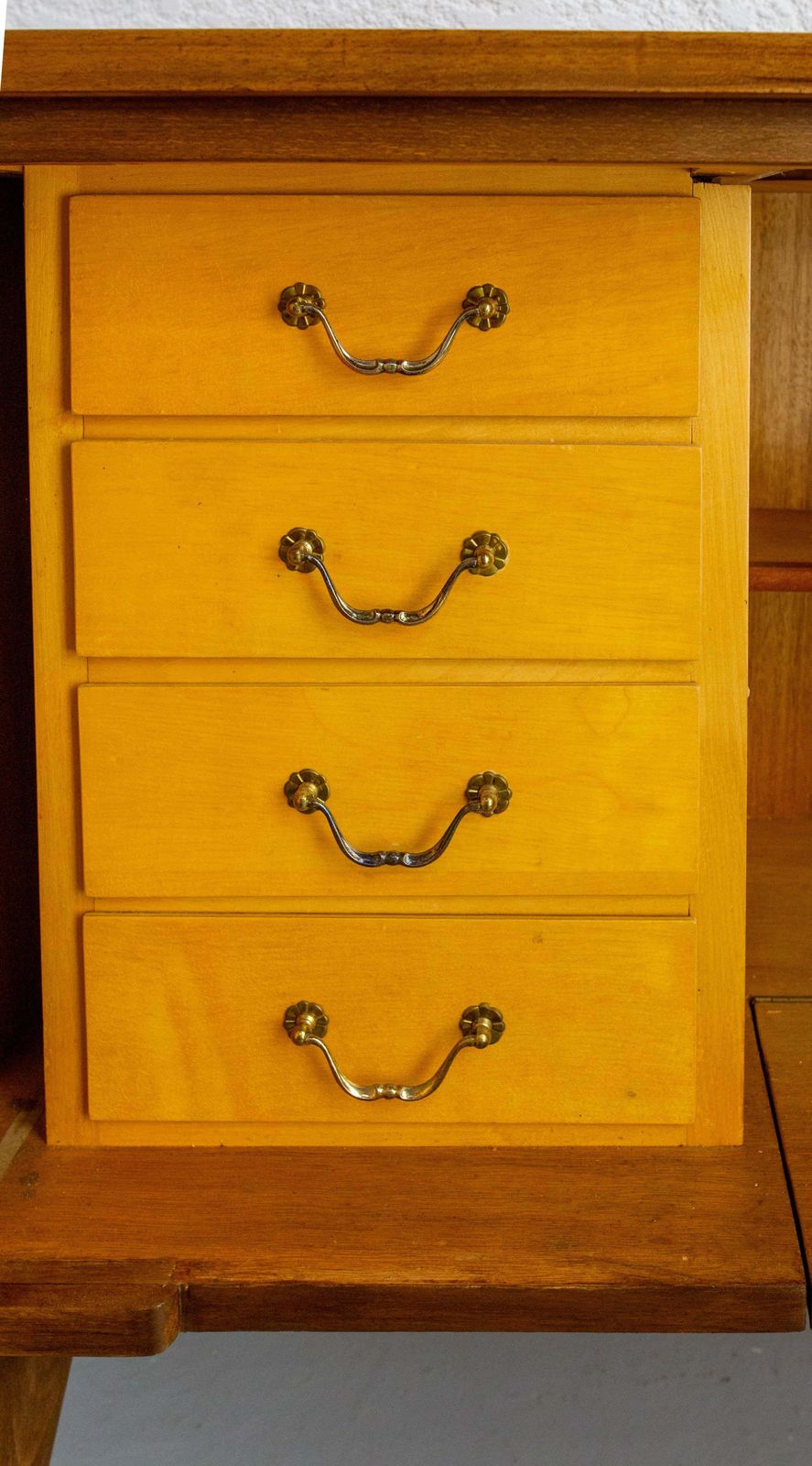 photo for sale Bar Cocktail Cabinet, Walnut & Marble France, 20th Mid Century