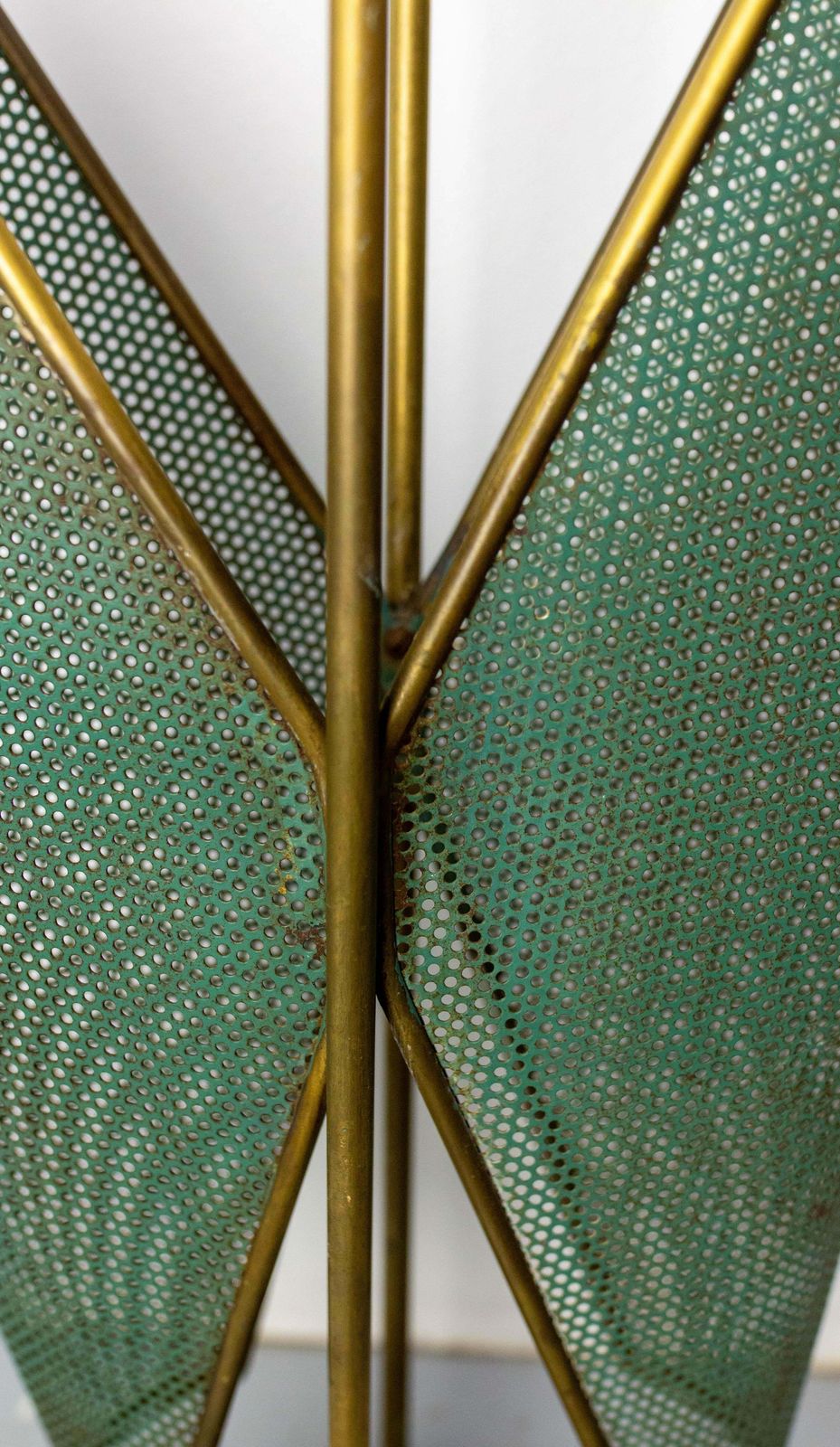 photo furniture Italian Brass Umbrella Rack Stand In The Matégo Style, 20th Midcentury