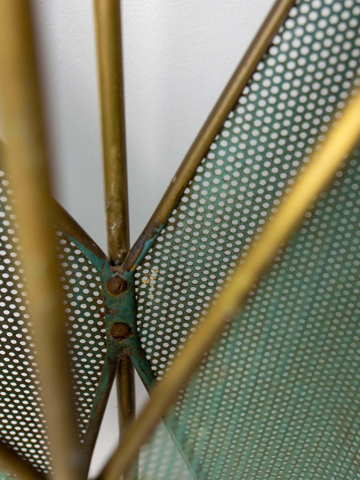 photo for sale Italian Brass Umbrella Rack Stand In The Matégo Style, 20th Midcentury