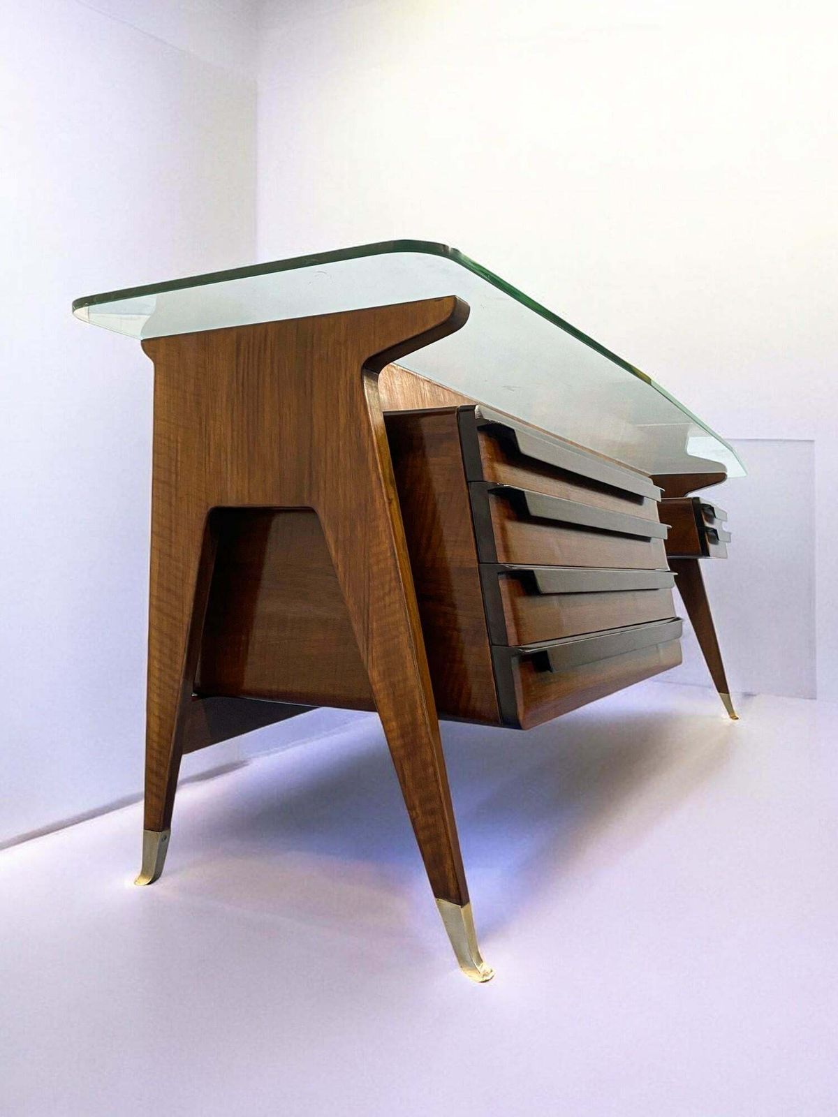 Italian Midcentury Sideboard Console Dresser Designed By Vittorio Dassi, 1950s photo 6811.0