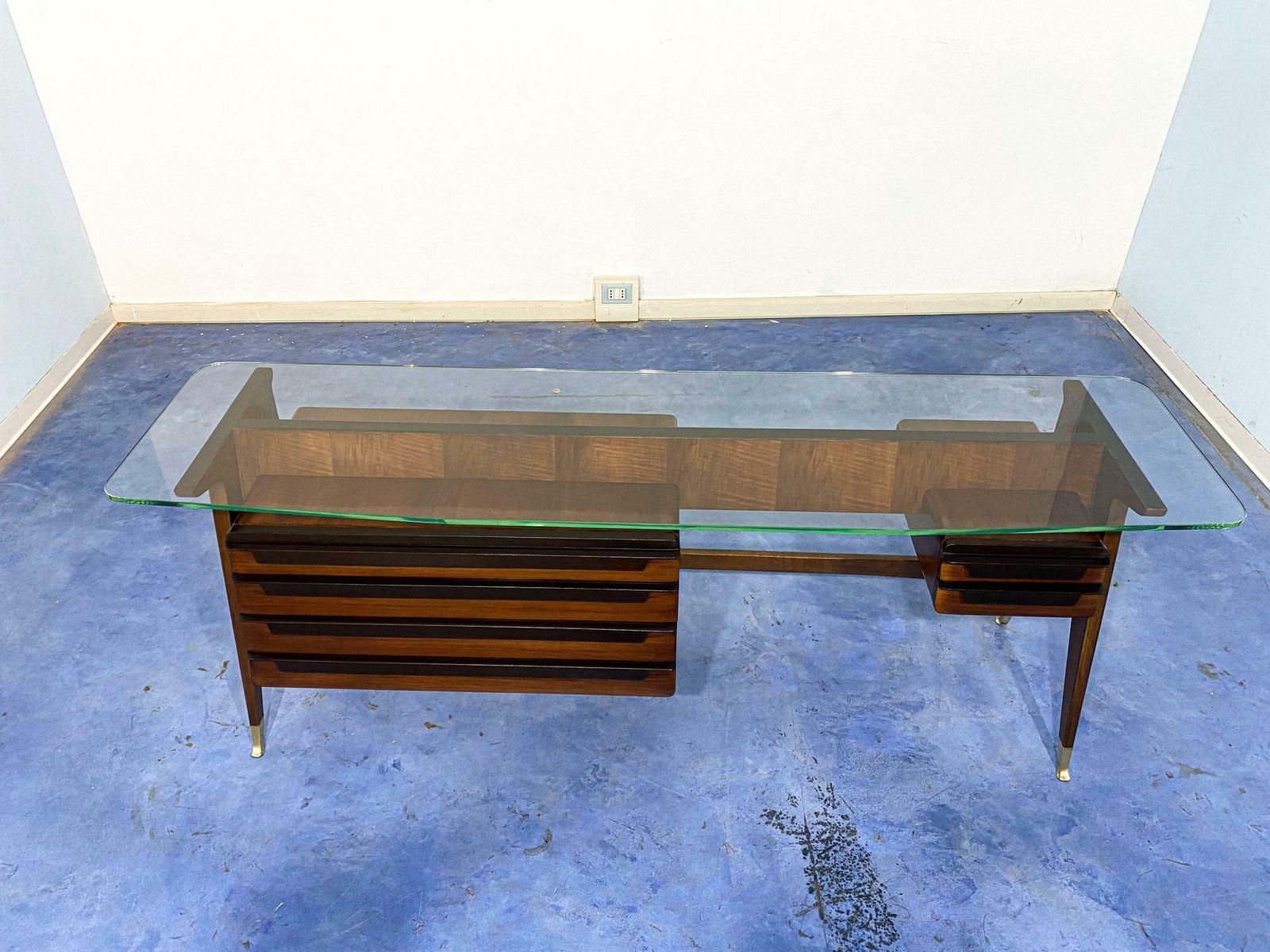 6811.0 Italian Midcentury Sideboard Console Dresser Designed By Vittorio Dassi, 1950s photo