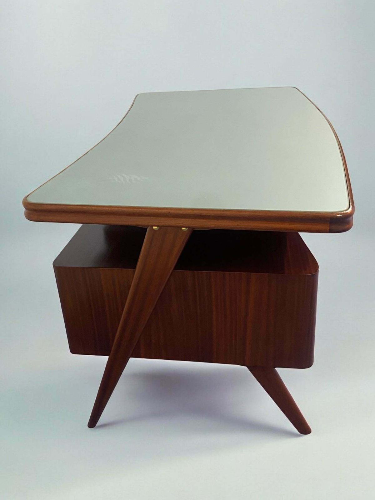 Italian Mid Century Executive Desk Designed By Vittorio Dassi In 1950s photo Furniture