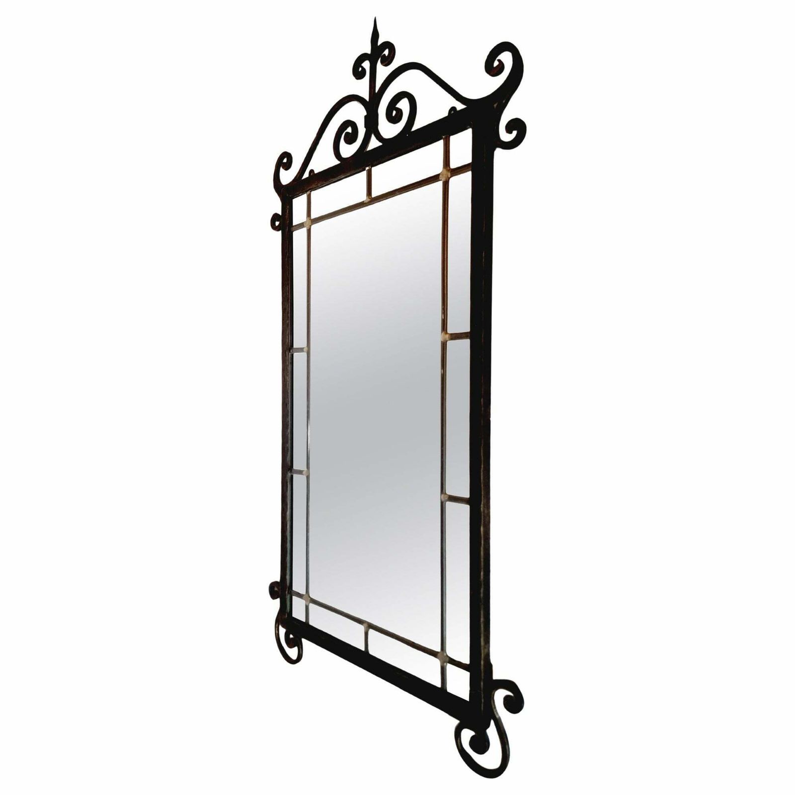 Wall Mirror, Cast Iron Swedish Grace 1930/40s