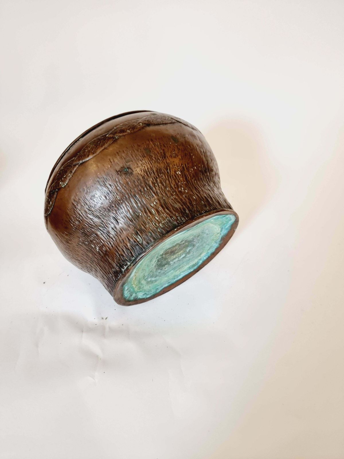 Jugend Copper Planter With Beautiful Decor, Swedish Early 1900s photo Home Decor
