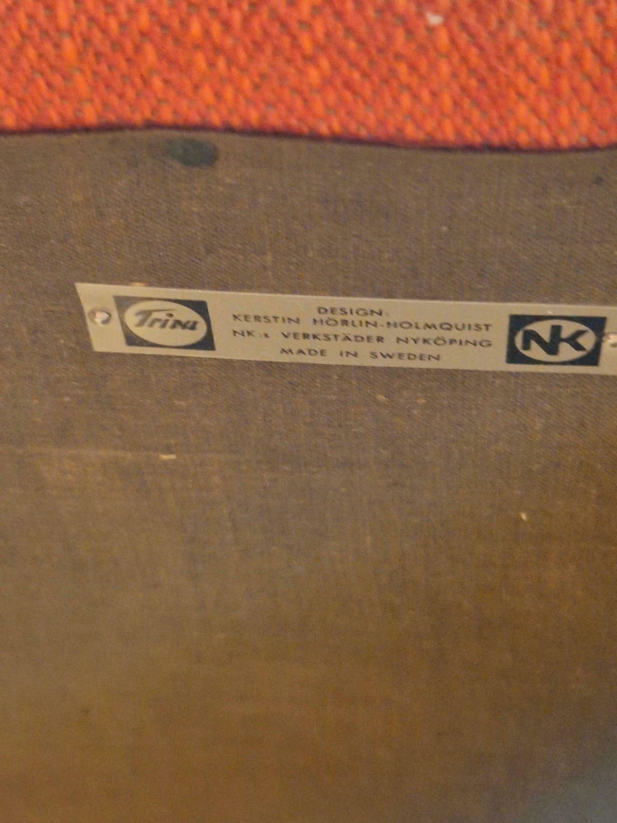 Furniture Kerstin Hörlin Holmquist, Easy Chair Stor/Large Adam, Nk, Scandinavian Modern photo