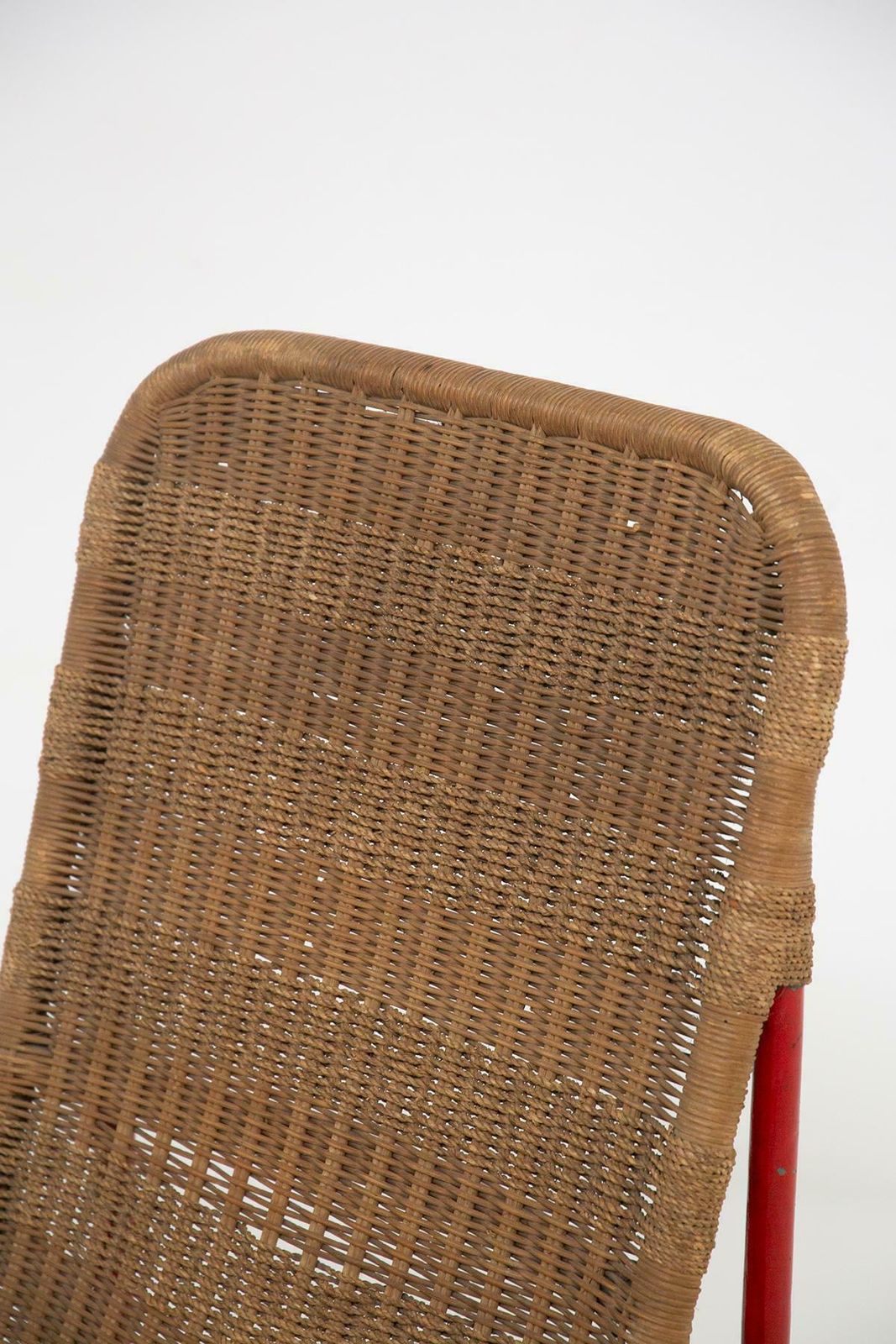 Italian Wicker And Painted Metal Armchair In Bauhaus Style photo 15517.0