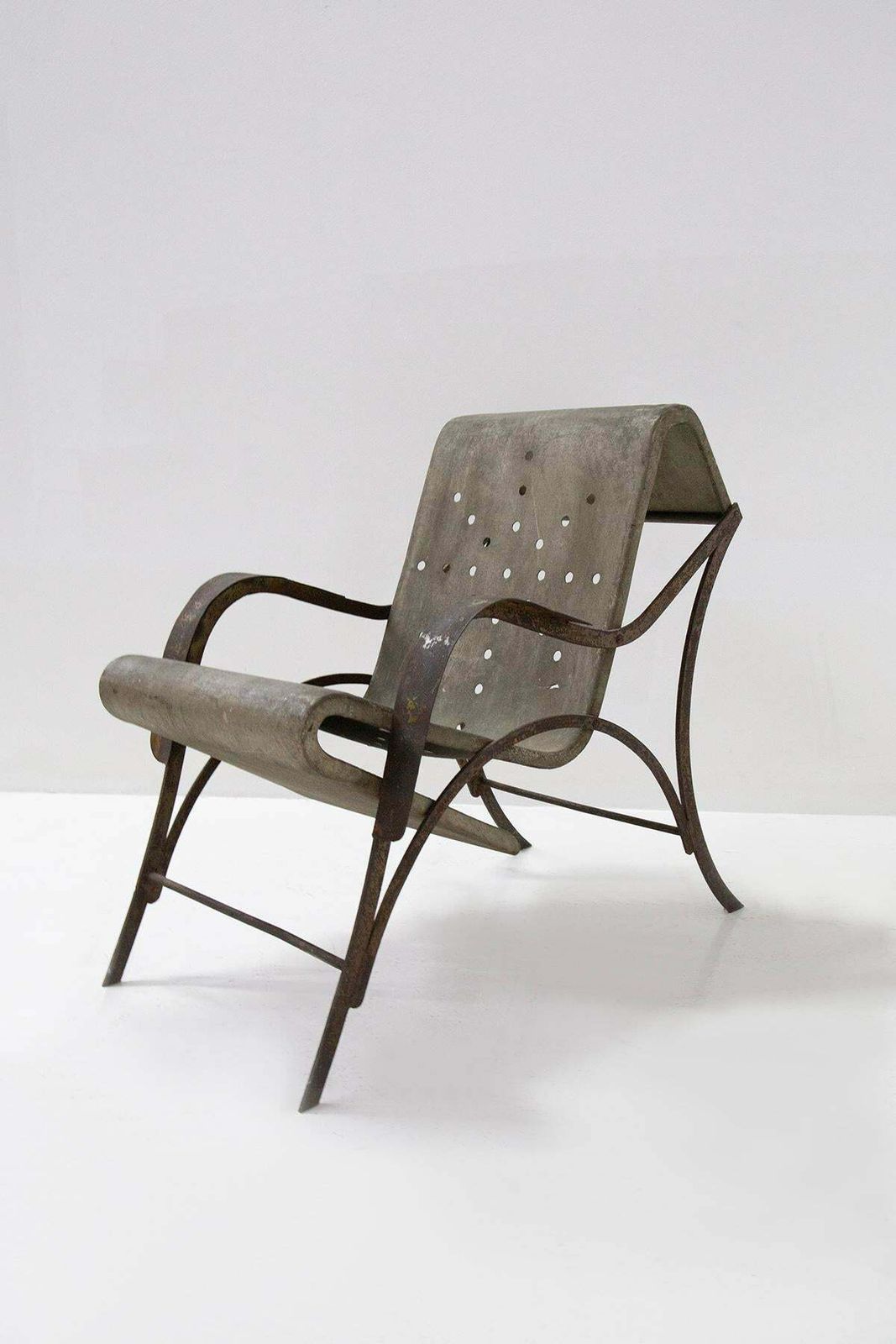 Prototype Of An Aluminum Armchair By Gabriele Mucchi photo buy