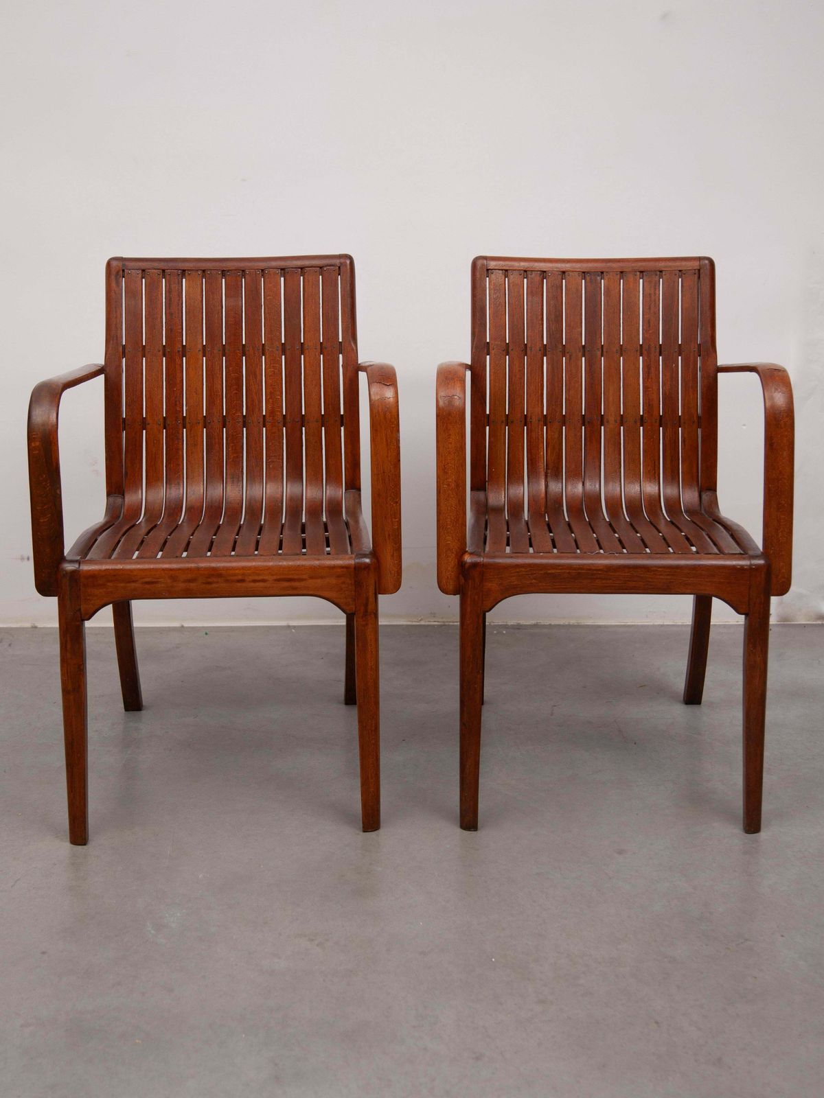 Slatted Arm Chair Art Nouveau Designed By Thonet photo Furniture