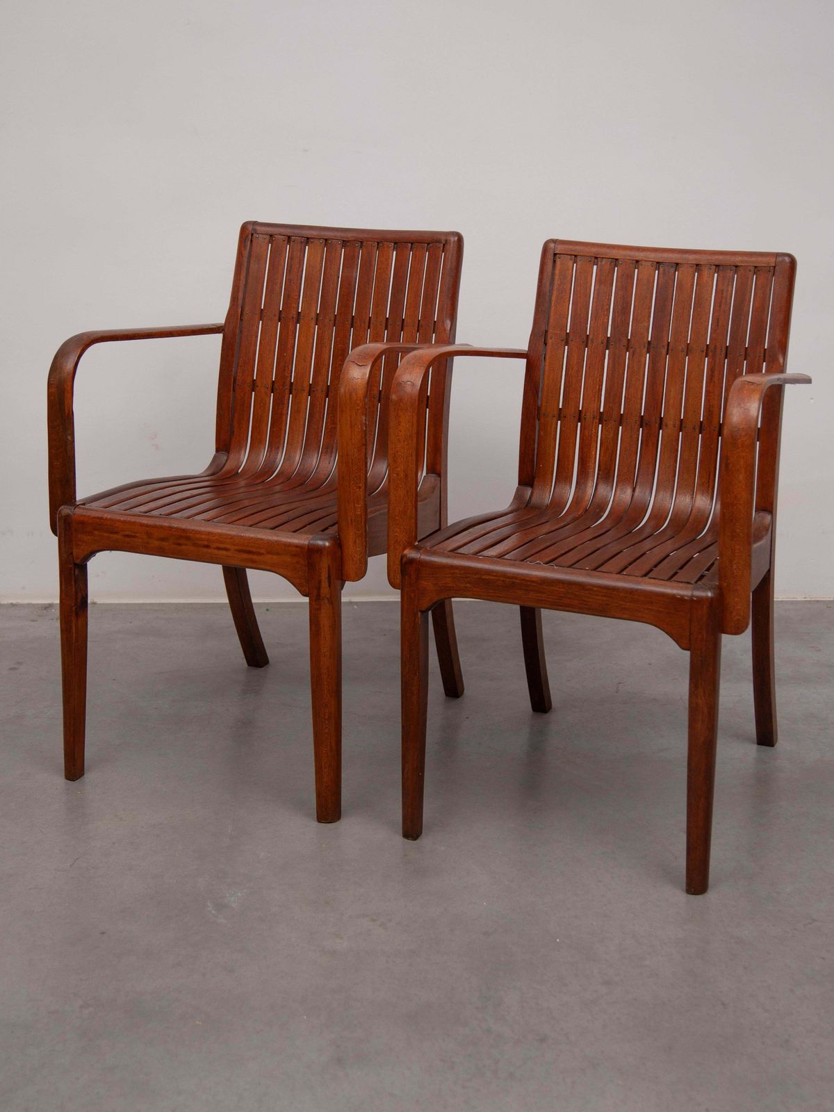 Slatted Arm Chair Art Nouveau Designed By Thonet photo 2566.0