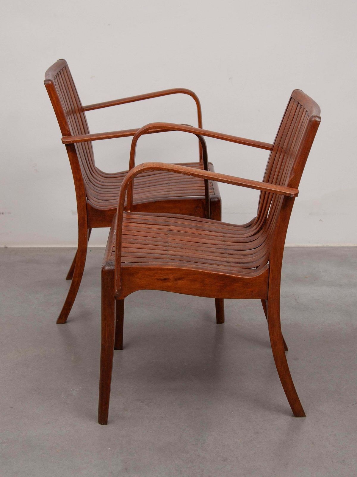 Slatted Arm Chair Art Nouveau Designed By Thonet photo buy