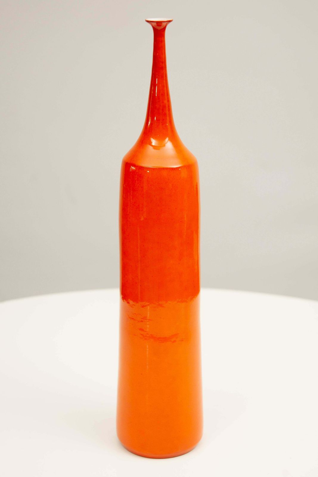 Large Orange Glazed Amphora Ceramic Vase, Belgium, Paco photo for sale