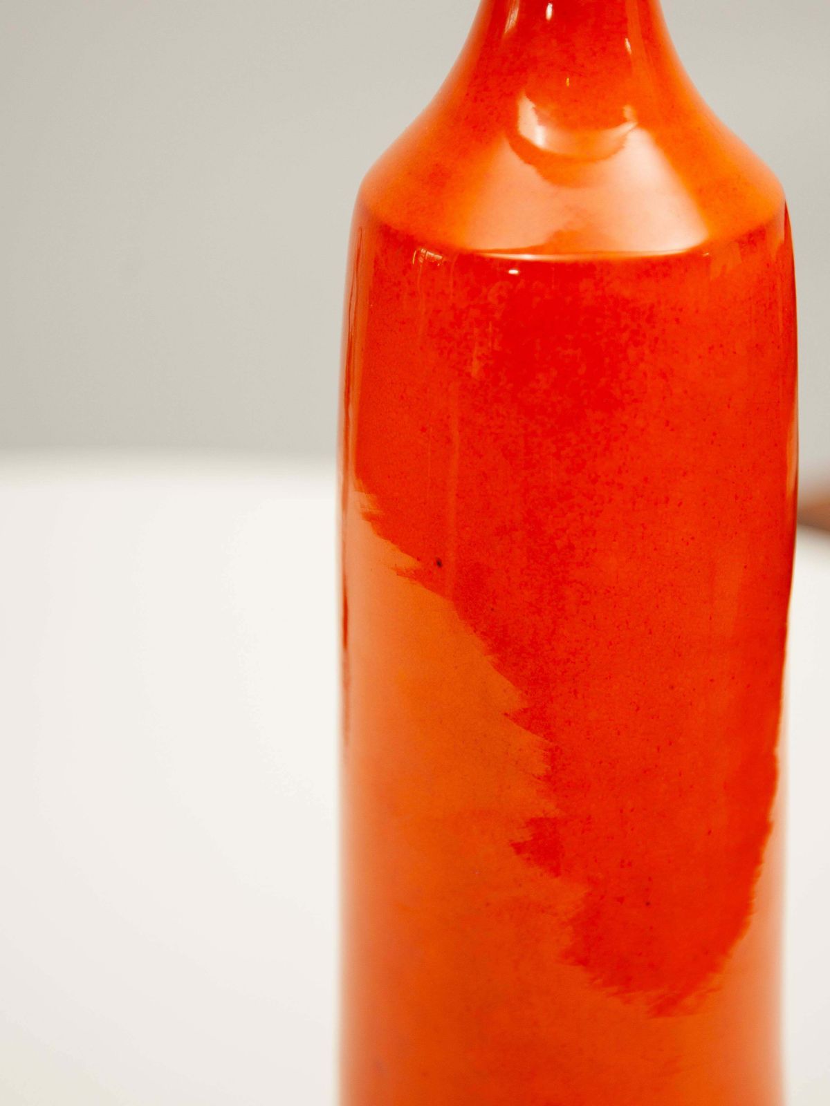 Large Orange Glazed Amphora Ceramic Vase, Belgium, Paco photo vintage