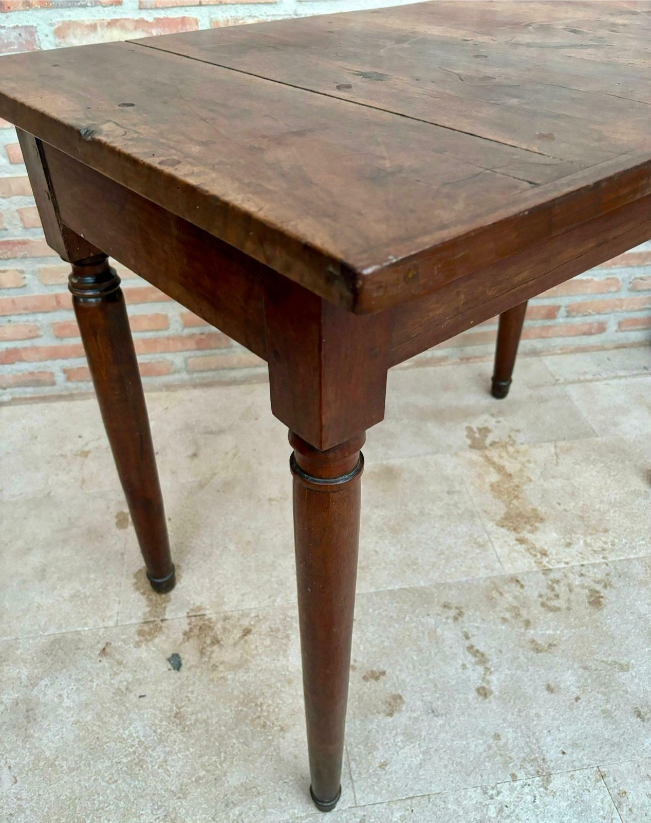 19th Century French Oak Worktable, 1890s photo Furniture