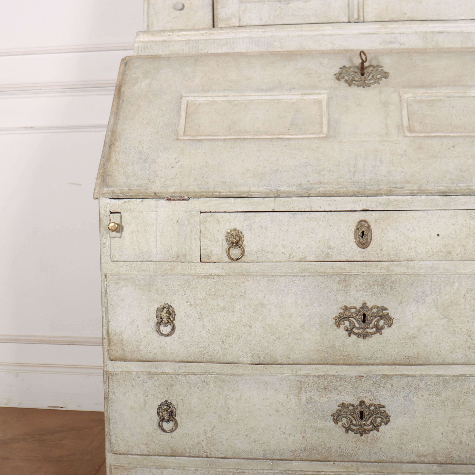 Danish Painted Bureau Bookcase photo furniture