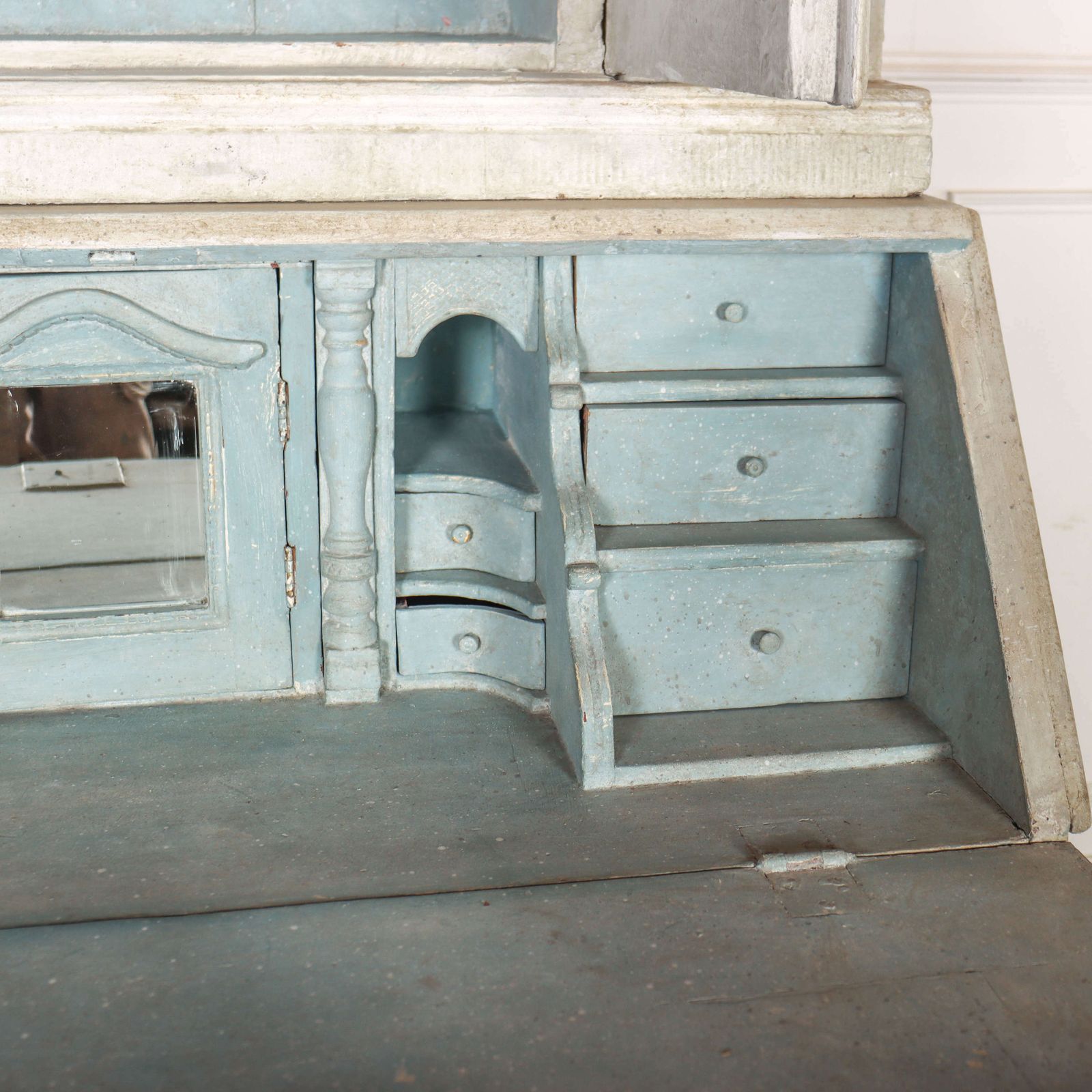 4740.0 Danish Painted Bureau Bookcase photo