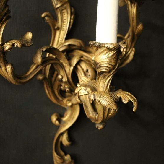 photo furniture French Gilded Bronze Antique Wall Sconces