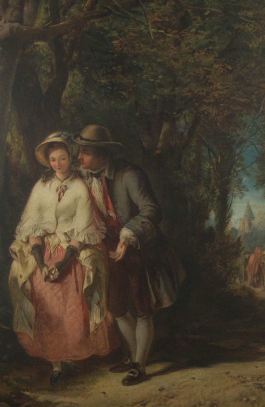 Contemporary Aquatint   Young Couple In Their Sunday Best photo for sale