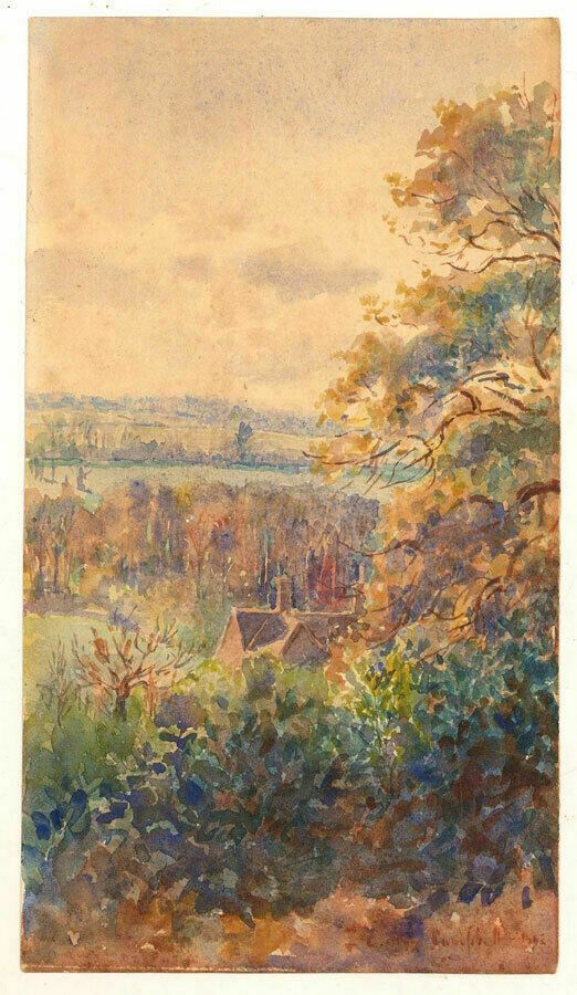 Charles Hay Cambell (1867 1936)   Late 19th Century Watercolour, Bradford Close photo furniture