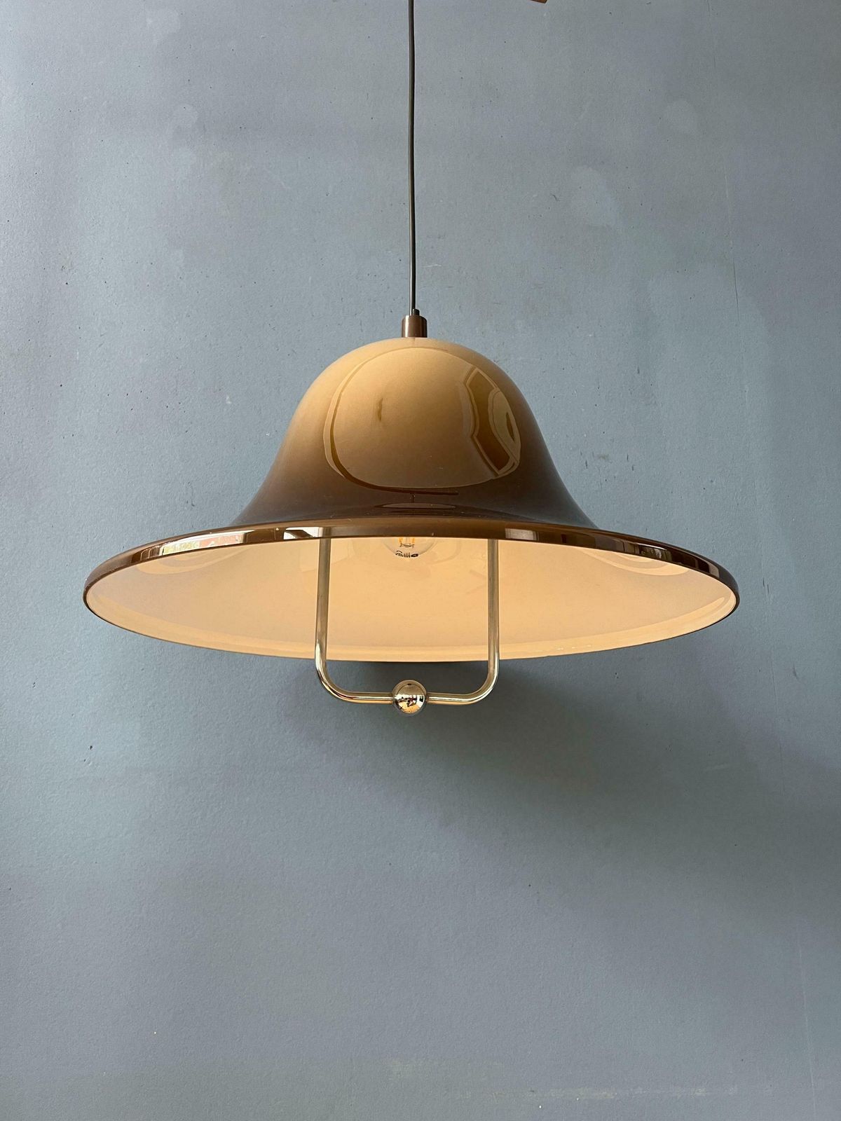 Dijkstra Pendant Lamp   Space Age Hanging Lamp   Plexiglass Light Fixture   Acrylic Glass Lamp photo vintage