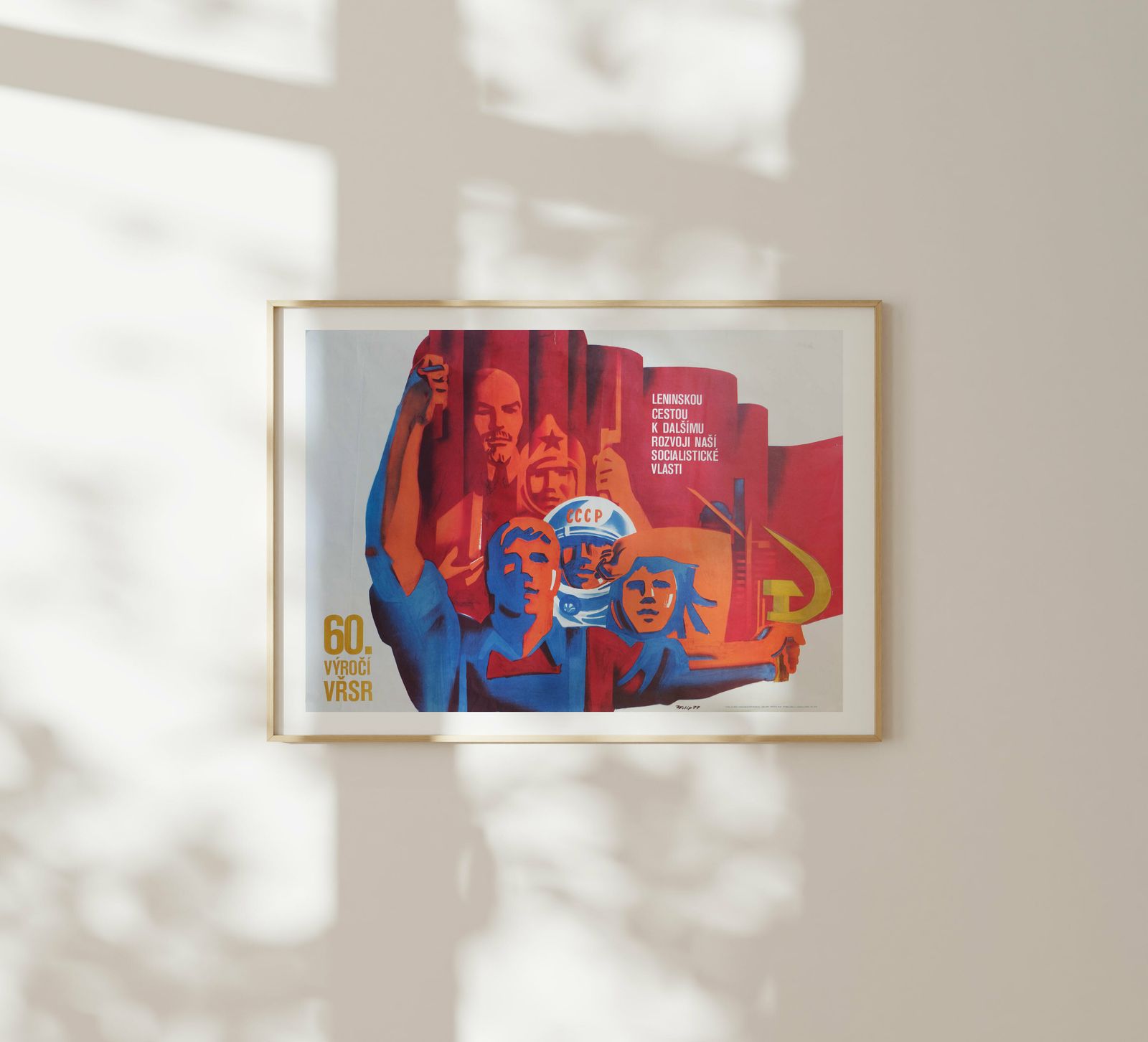 Lenin's Path To Development Of Our Socialist Country   Original Czech Republic Poster | 1977 photo for sale