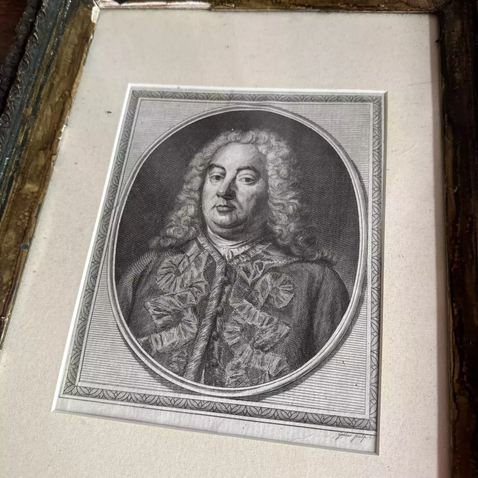 Antique Stipple Engraving By Gouldar Of Handel photo furniture