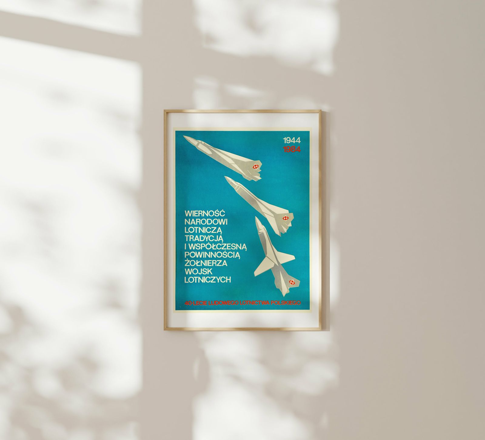 40th Anniversary Of The Polish People’s Air Force   Original Poland Poster | 1984 photo furniture