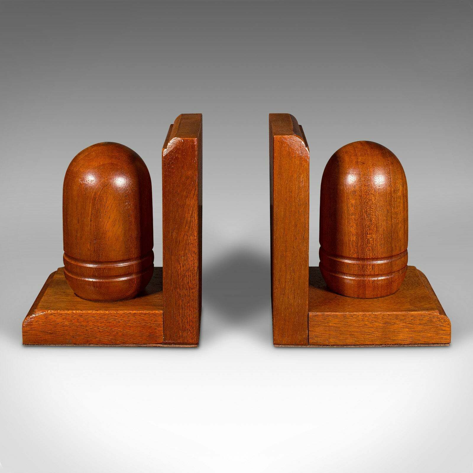 Pair Of Vintage Acorn Bookends, English, Decorative Book Rest, Mid Century, 1960 photo furniture