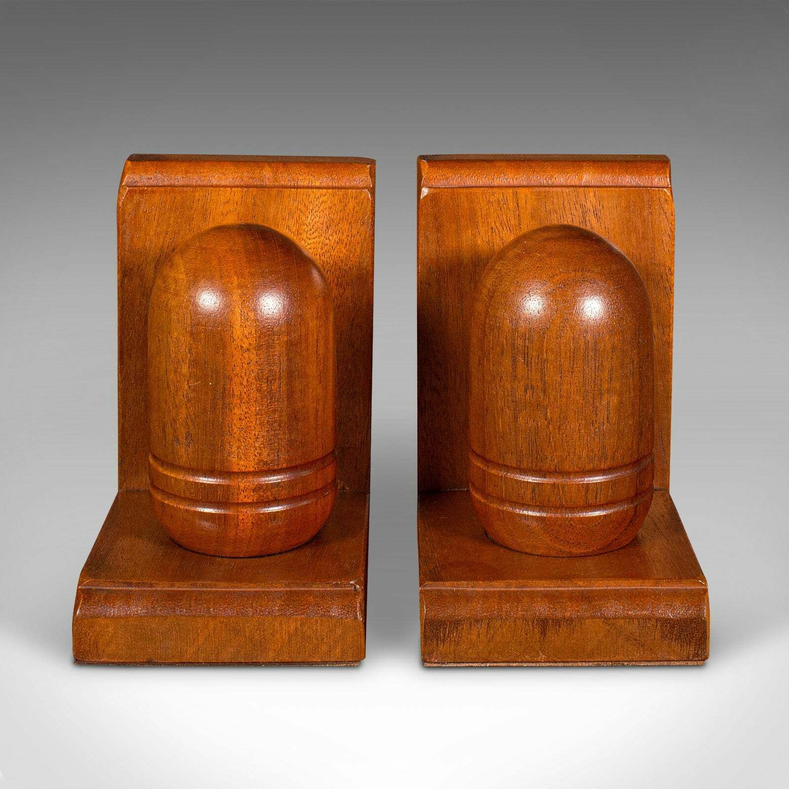 Pair Of Vintage Acorn Bookends, English, Decorative Book Rest, Mid Century, 1960 photo Home Decor