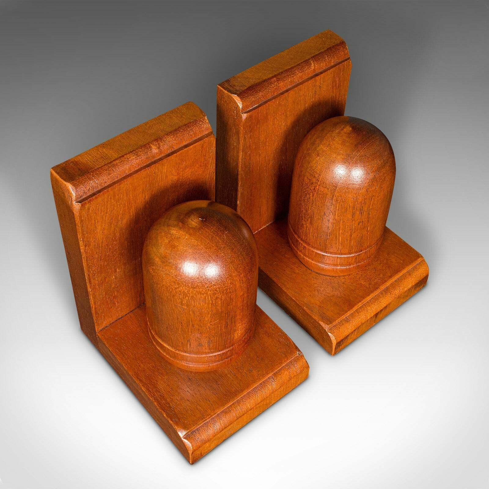 Pair Of Vintage Acorn Bookends, English, Decorative Book Rest, Mid Century, 1960 photo vinterior