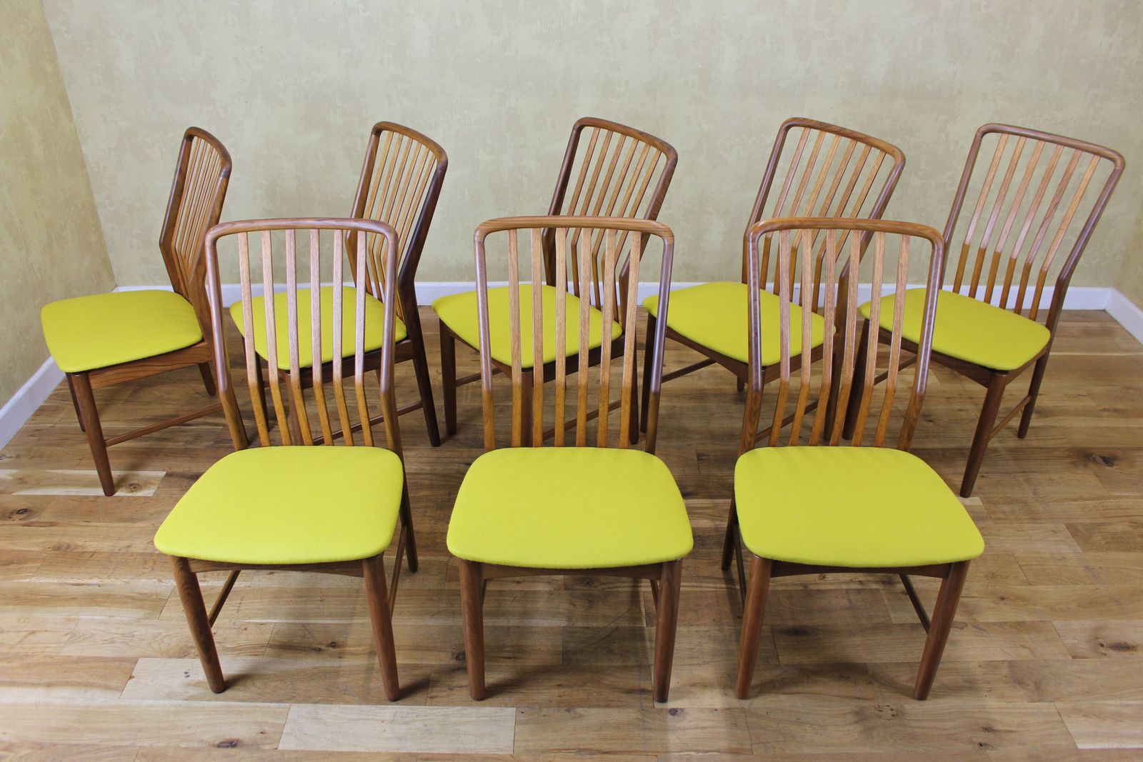 Set Of 8 Danish Teak Chairs By Svend Aage Madsen