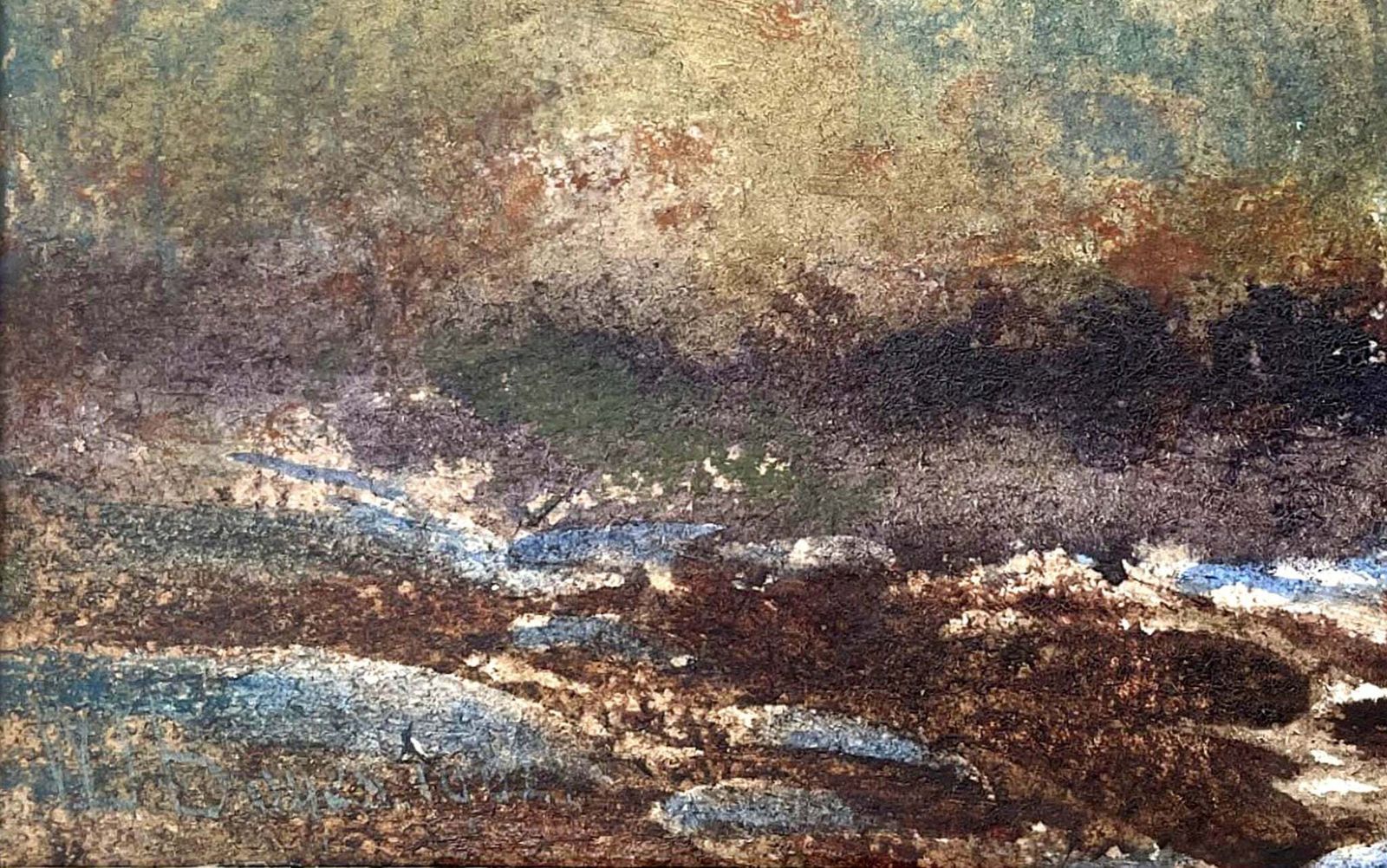Superb Late C19th Victorian Watercolour Of Bronte Bridge Haworth By W J Boyes 1881 photo Art