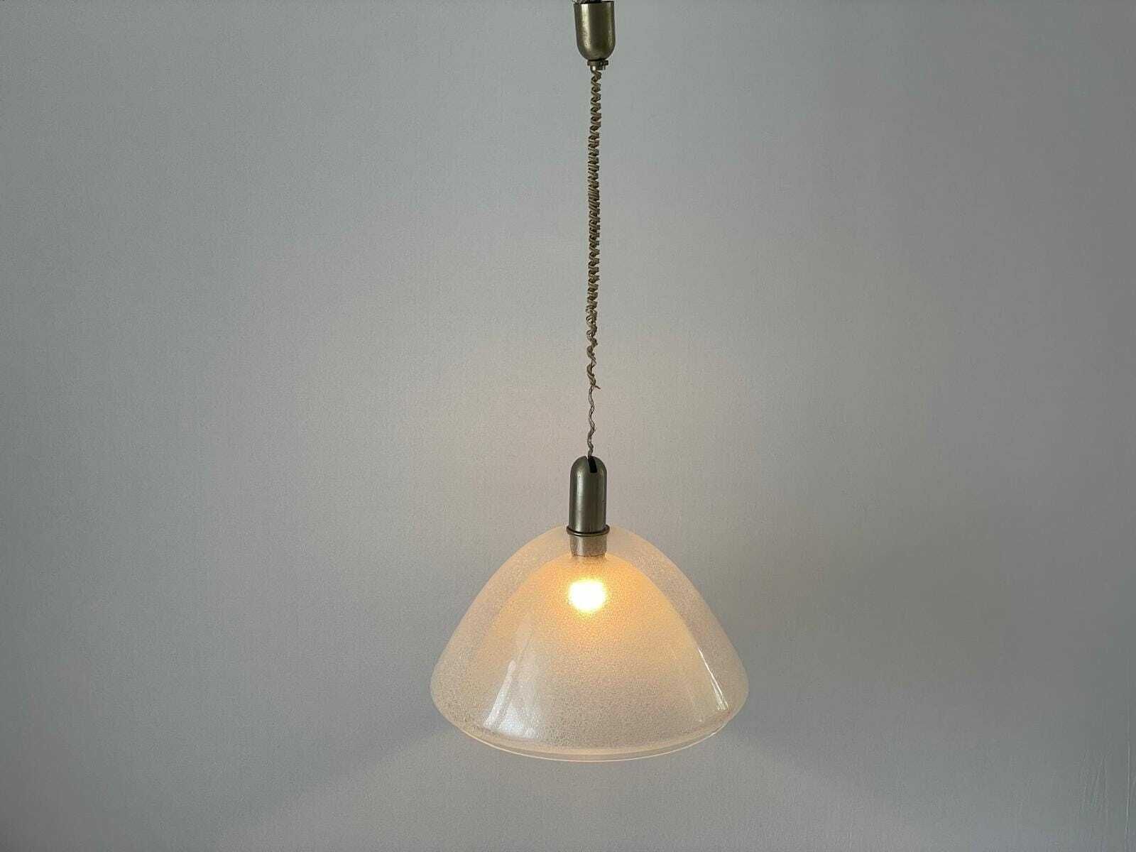 Murano Glass Peleguso Model Pendant Lamp By Carlo Nason For Mazzega, 1960s, Italy photo Lighting