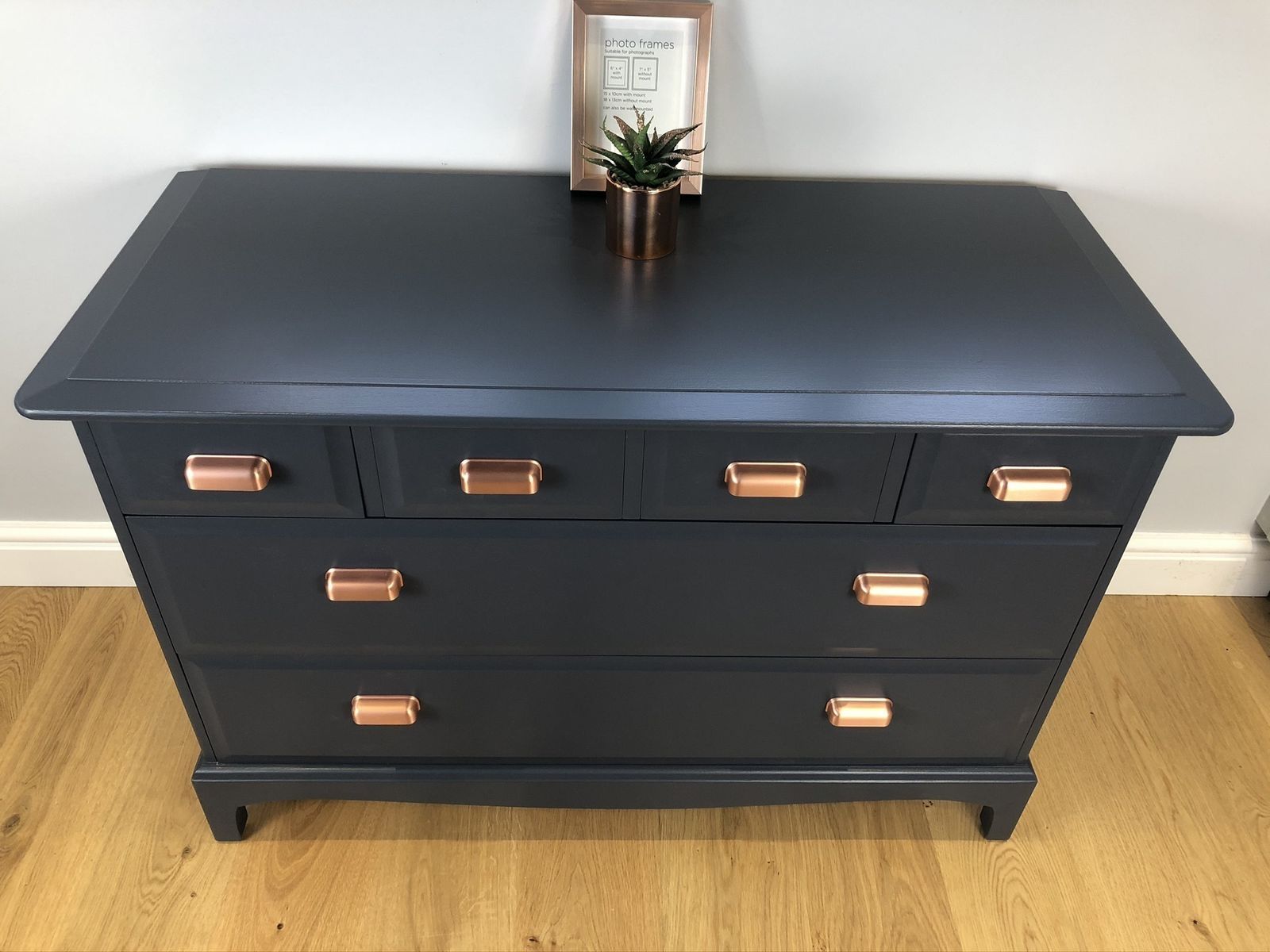 photo vinterior Stag Minstrel Bedroom Furniture Set Of 3 Painted Blue