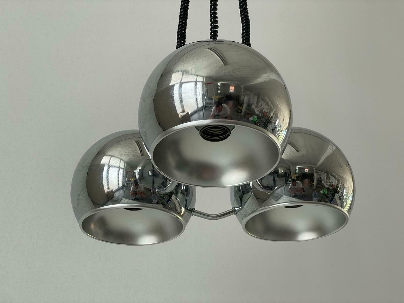 Space Age 3 Head Ceiling Lamp By Reggiani, 1970s, Italy photo buy