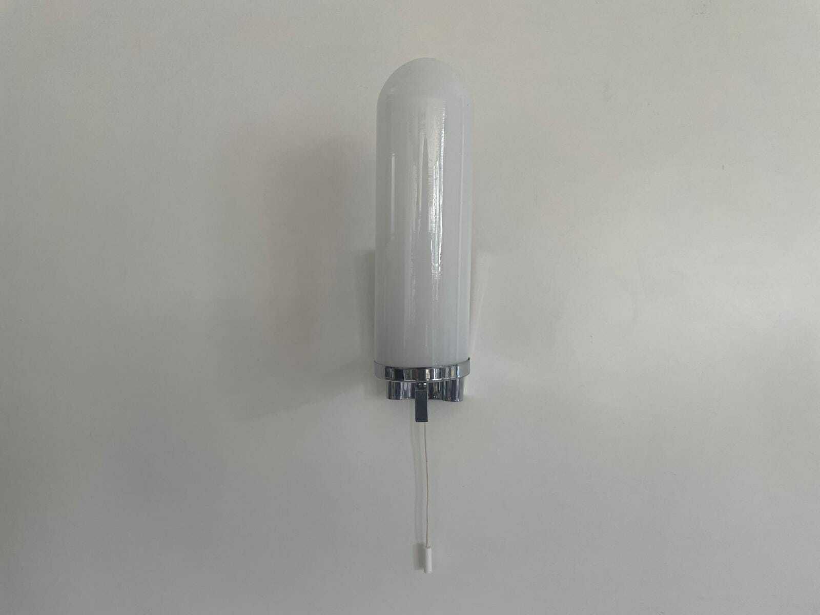 Art Deco Opaline Glass And Brass Sconces, 1940s, Germany photo Lighting