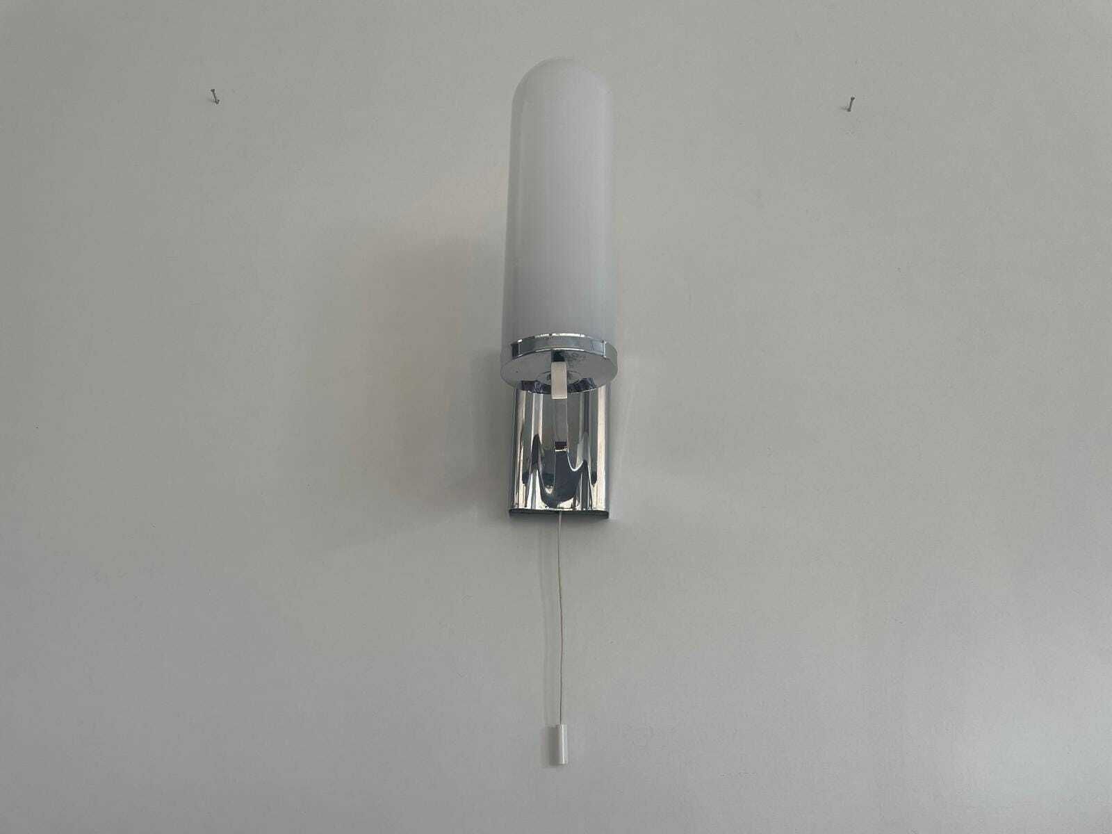 Art Deco Opaline Glass And Brass Sconces, 1940s, Germany photo vintage
