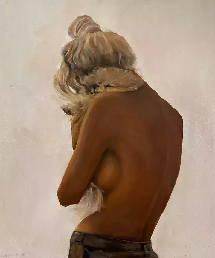 Meryem Tayganskaya, Nude Painting, Oil On Canvas, 21st Century photo for sale