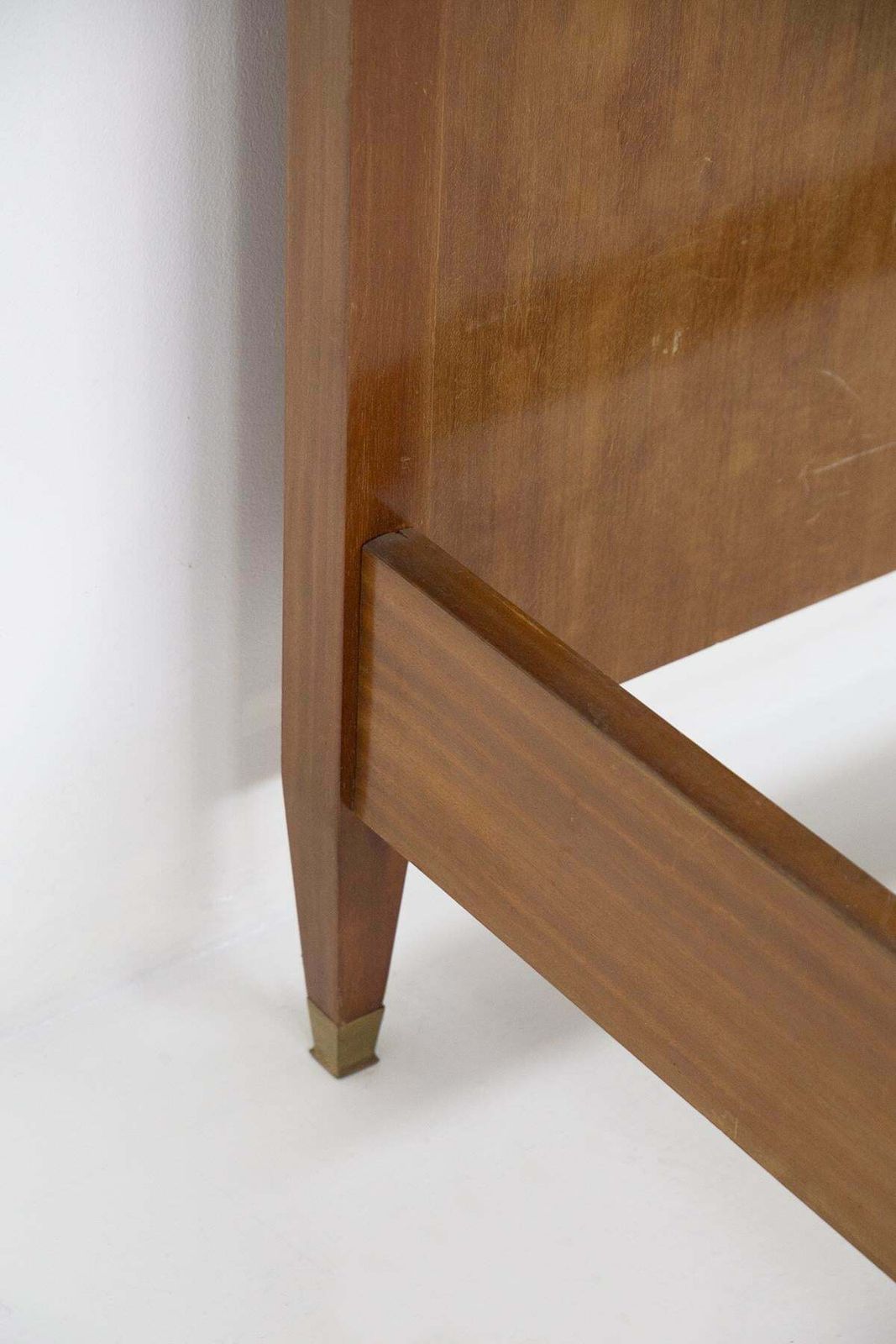 Furniture Paolo Buffa Attributed To Fine Double Bed Frame In Wood photo