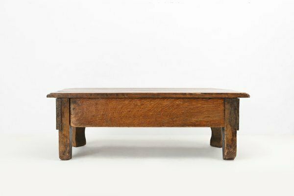 656.0 Rustic Church Stool, France, 1900s photo