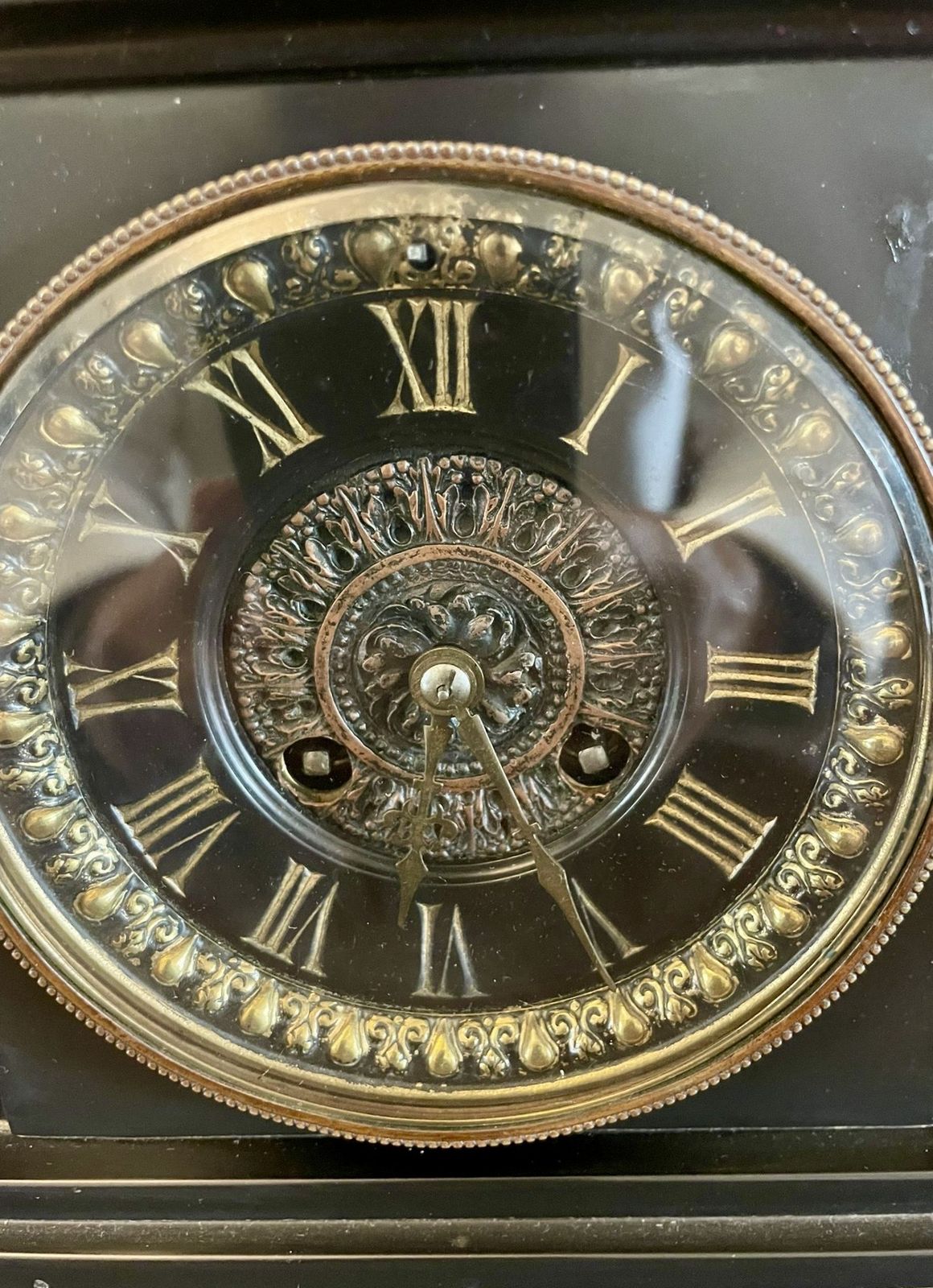 Superb Quality Antique 19th Century Marble Mantle Clock photo 1295.0