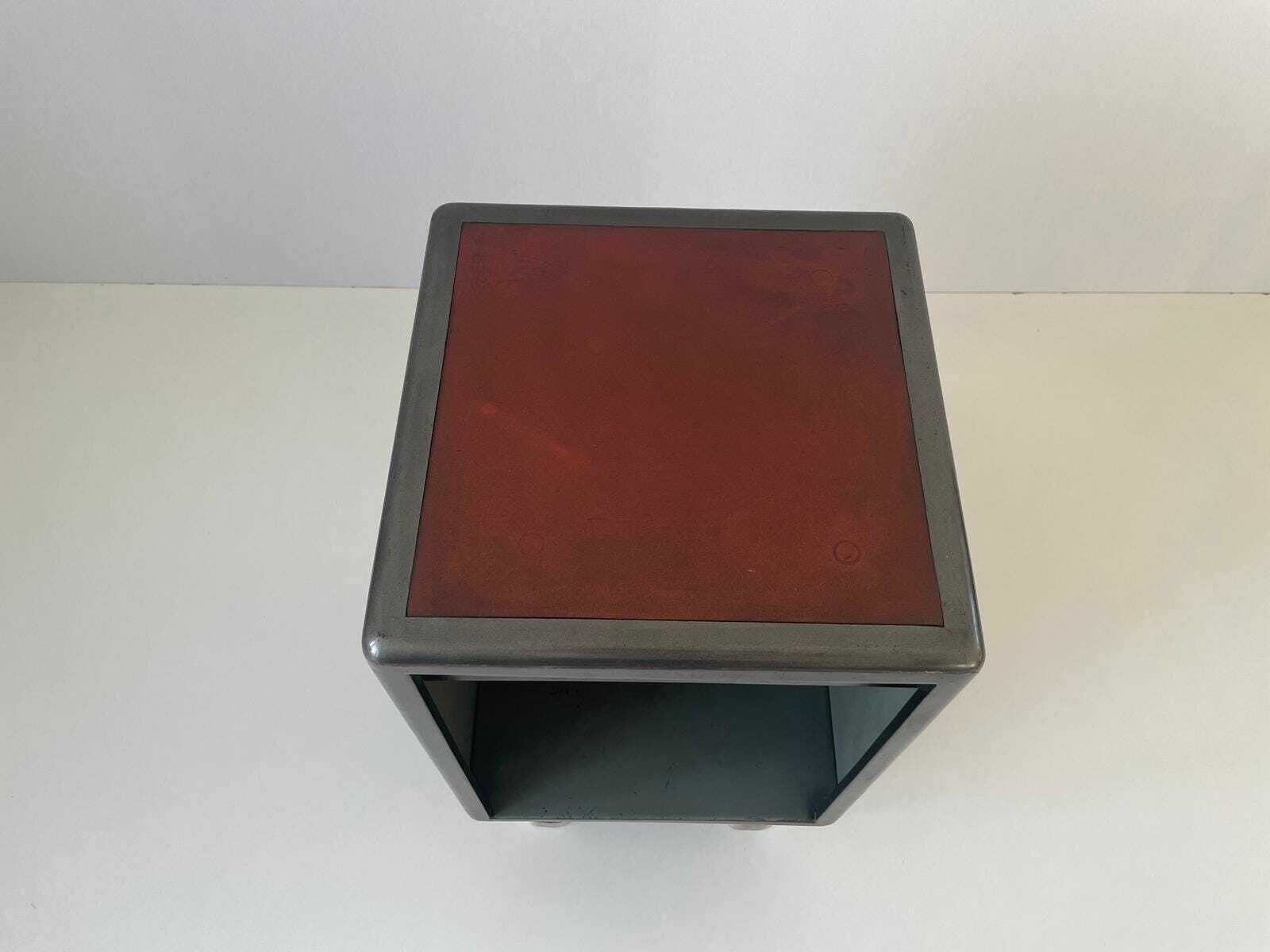 Mid Century Metal Industrial Office Side Table By Italo Carlotti Milano, 1950s, Italy photo Furniture