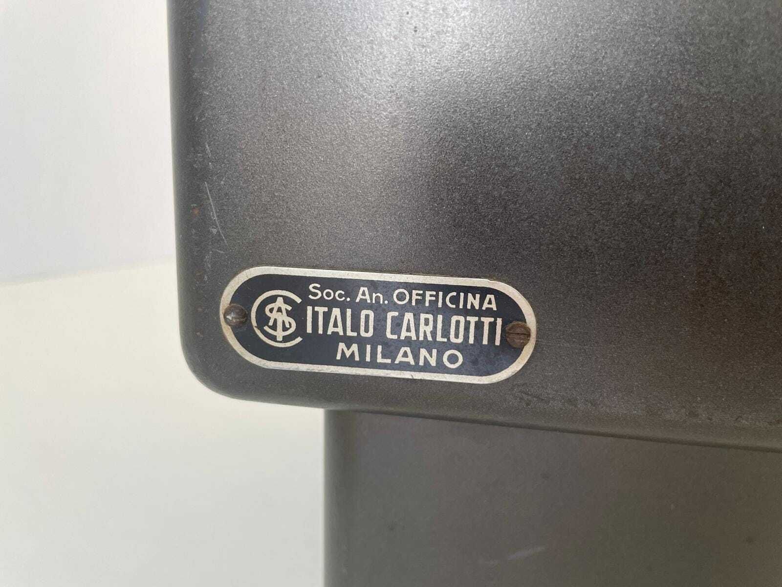Mid Century Metal Industrial Office Side Table By Italo Carlotti Milano, 1950s, Italy photo vintage