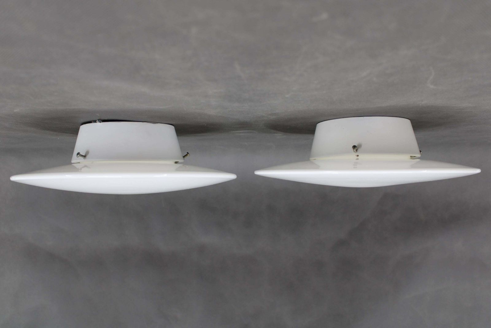 1970s Pair Of Arne Jacobsen 'Eklipta' Wall Or Ceiling Light For Louis Poulsen photo Lighting