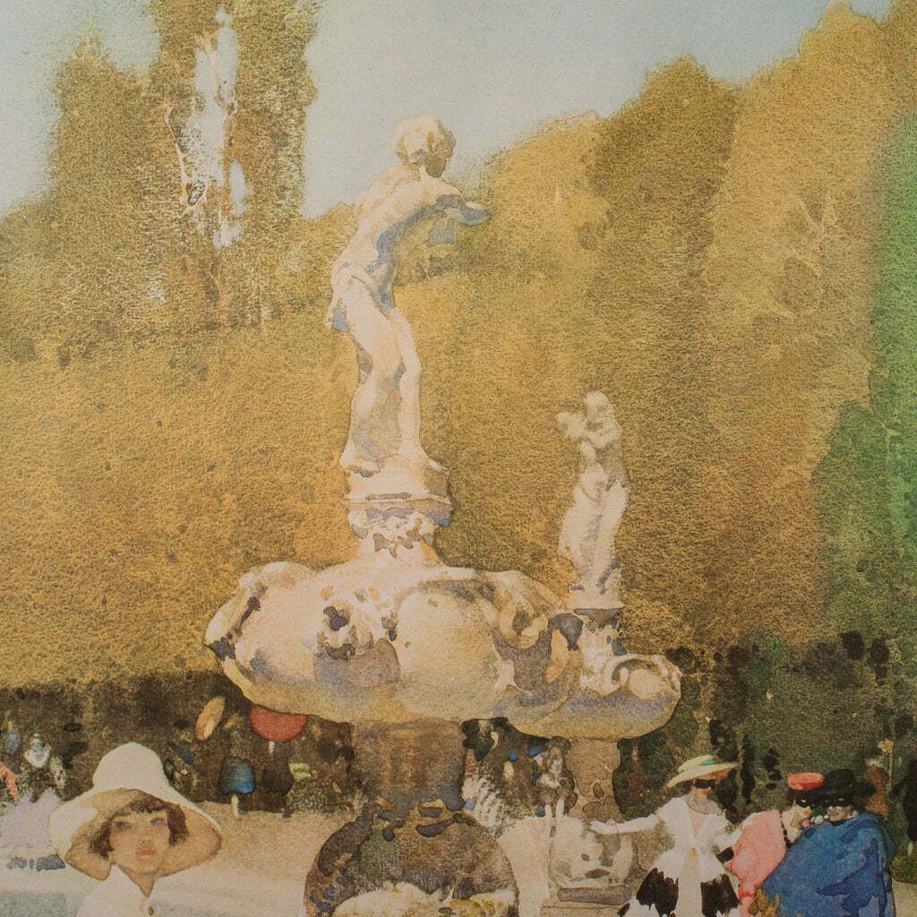 photo furniture Large Vintage Limited Edition Art Print, English, Framed, William Russell Flint