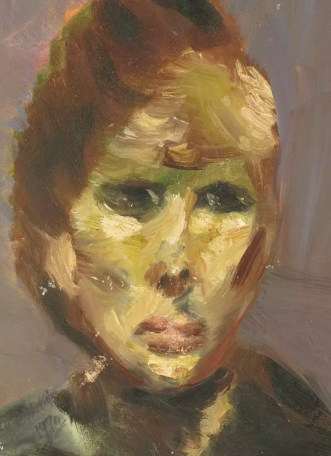 J. Phillips   1970 Oil, Portrait Of A Figure
