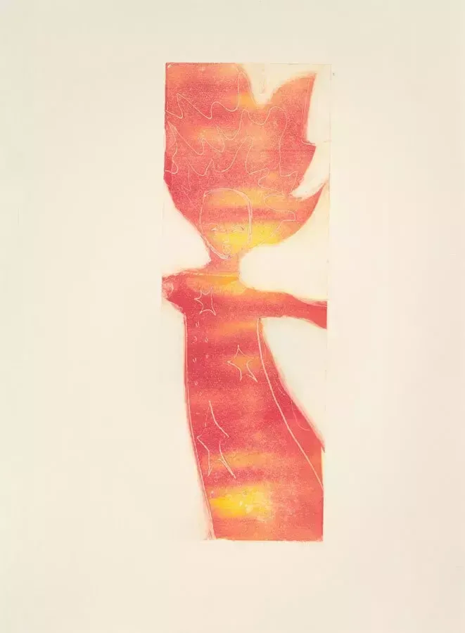 Patricia Johnstone (1944 2023)   Contemporary Aquatint, Mermaid II photo furniture