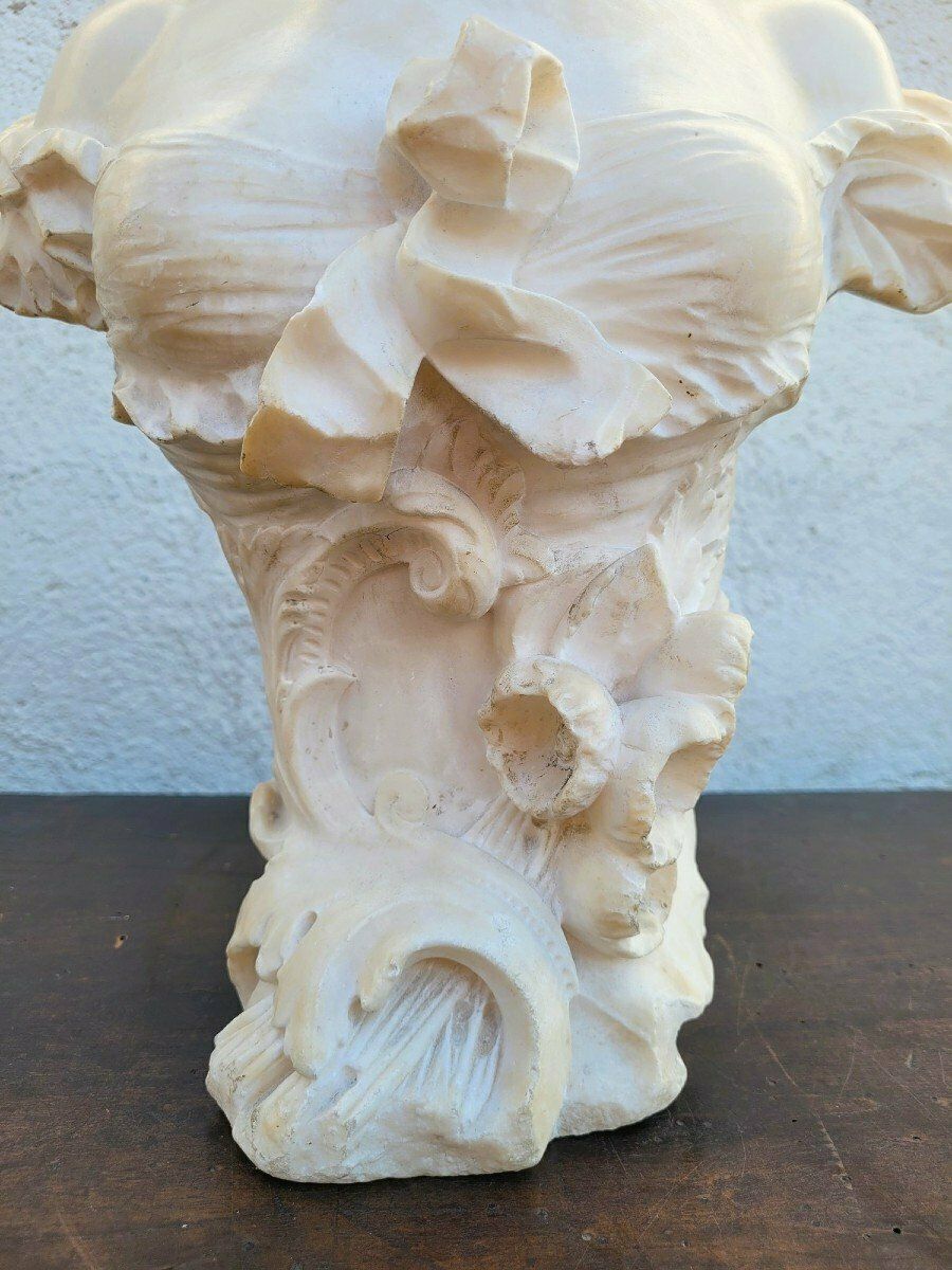 Ant Nelson, Bust Of A Woman, Alabaster, Late 19th Century photo furniture