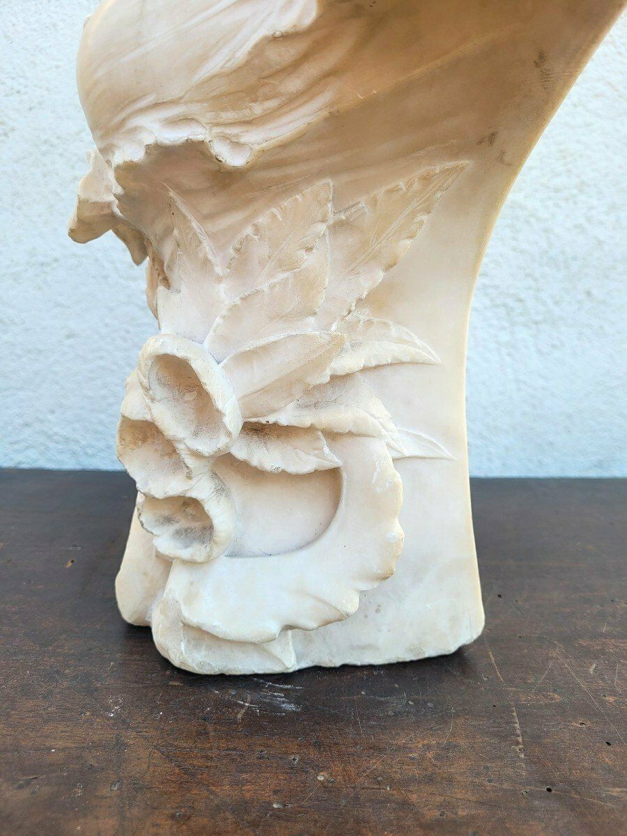 Ant Nelson, Bust Of A Woman, Alabaster, Late 19th Century photo buy
