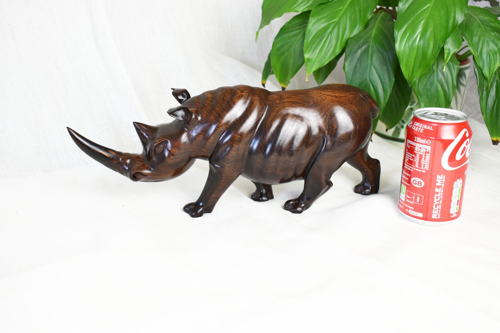 Carved Rhinoceros 1930s, Rosewood Rhino photo buy